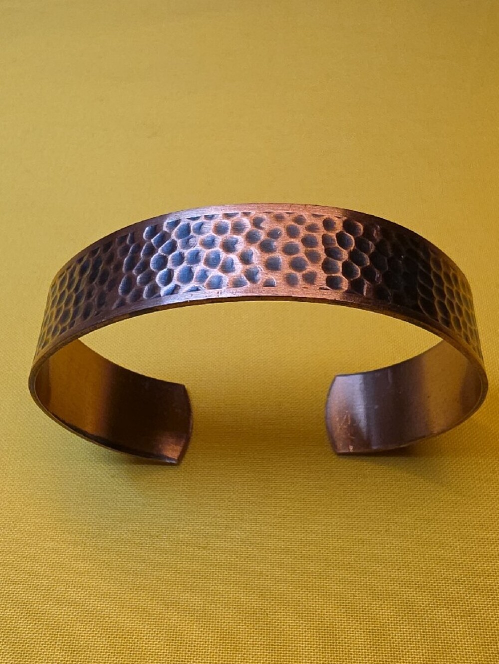 Vintage Mid Century ▪︎ Solid Copper ▪︎ Stamped Native Style Cuff ▪︎ FUN PIECE!